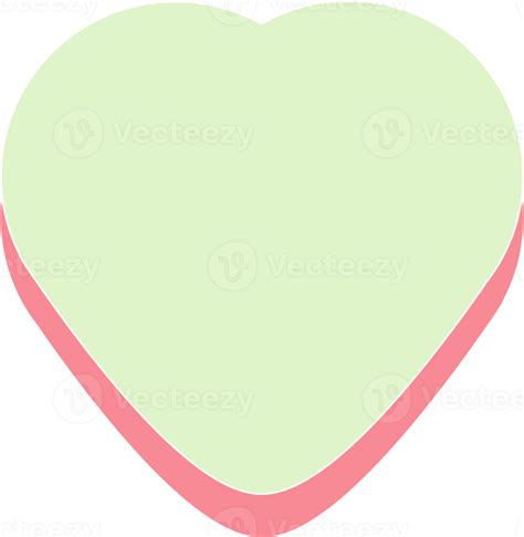 Cute Pastel Heart Sticker Decoration 17217478 Png