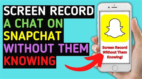How To Screen Record A Chat On Snapchat Without Them Knowing Latest Tutorial Youtube