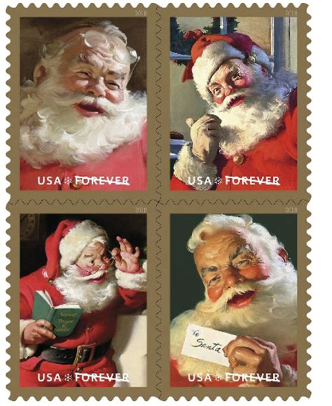 Us Postal Service To Issue Classic Santa Stamps This Christmas
