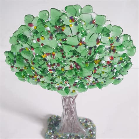 Freestanding Glass Tree With Blossom Etsy