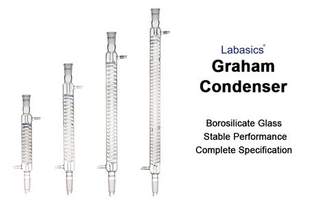 Labasics Borosilicate Glass Graham Condenser With 24 40 Joint 300mm Jacket Length Lab Glass