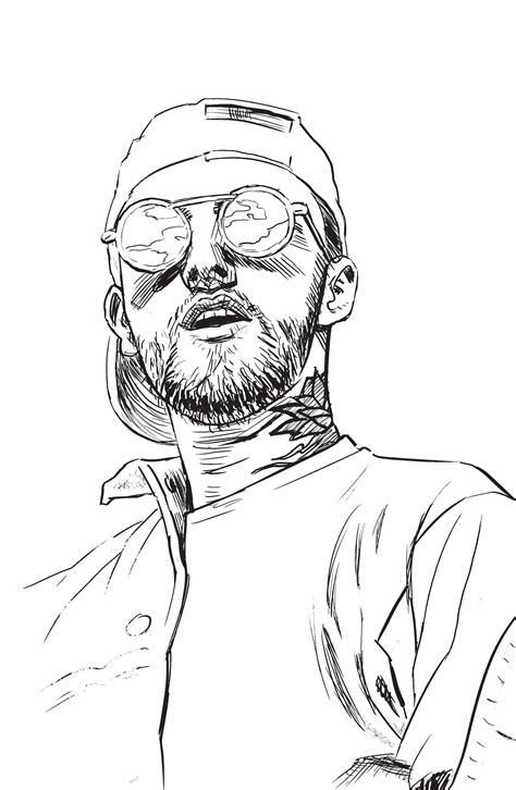 Mac Miller Coloring Page