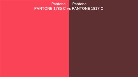 Pantone 1785 C Vs Pantone 1817 C Side By Side Comparison