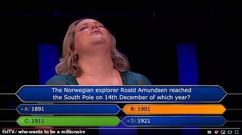 Who Wants To Be A Millionaire Contestant Loses £93k Daily Mail Online