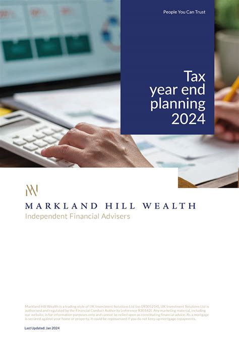 Tax Year Deadline 2024 Approaching Fast Markland Hill Wealth