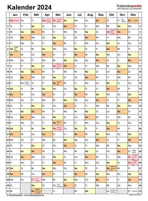 Kalender 2024 Pdf Zum Ausdrucken