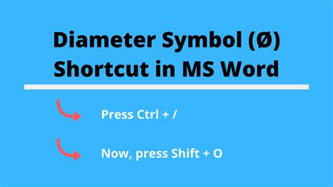 Typing Diameter Symbol Ø In Wordexcel Slash O Software Accountant