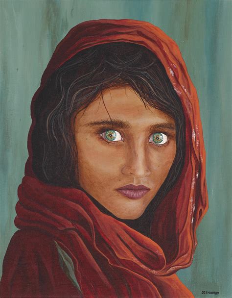 Afghan Girl Painting By Gig Laurin Fine Art America