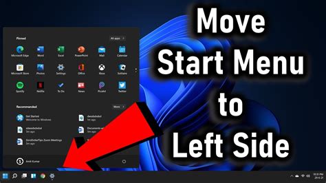 How To Move Windows 11 Taskbar To Left Side Start Menu Themelower