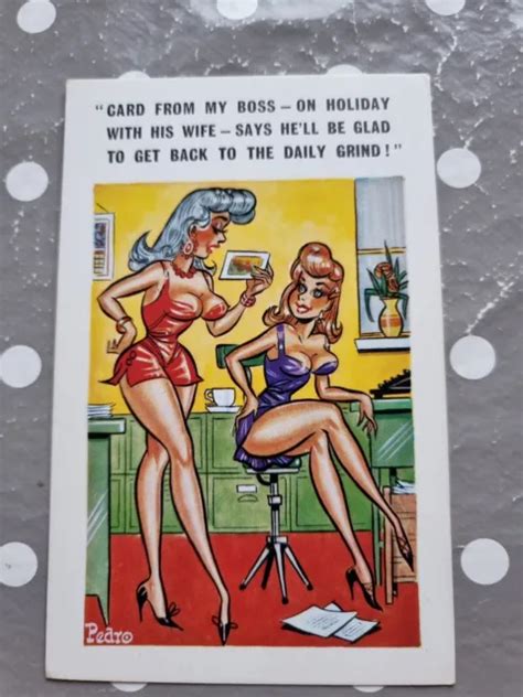 Vintage Saucy Seaside Comic Postcard Sunny Pedro Series No 154 By Pedro £099 Picclick Uk