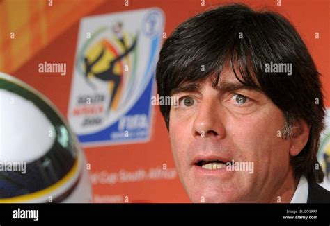 german headcoach joachim loew during a press conference of the german team at the green point