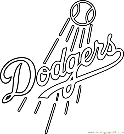 Mlb Logos Coloring Pages Coloringway Sketch Coloring Page