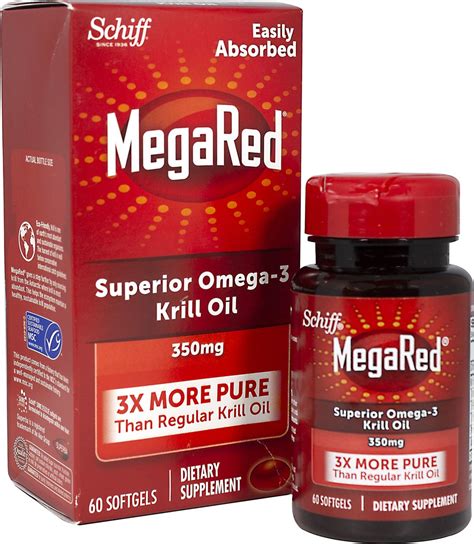 Schiff Megared™ Omega 3 Krill Oil 350 Mg 60 Softgels Puritans Pride