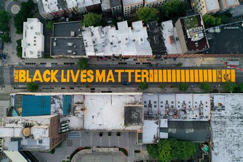 Black Lives Matter Painted On City Streets See Art In Nyc Washington