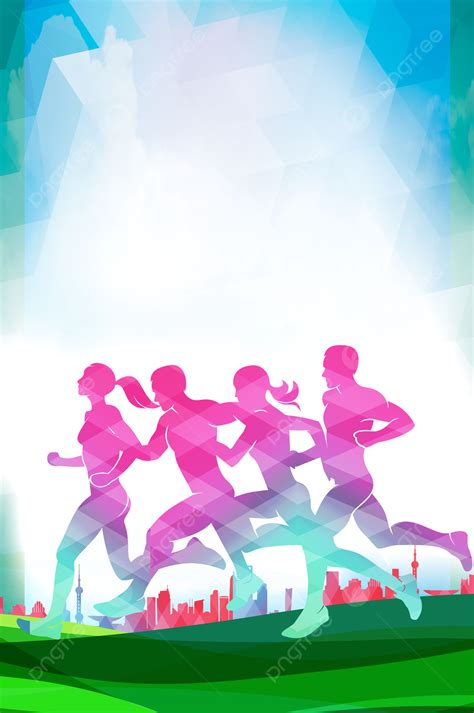 Running Sport Competition Poster Background Wallpaper Image For Free