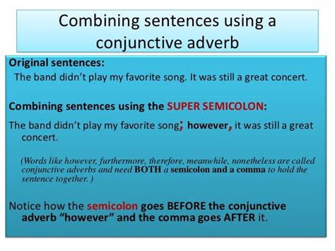 A semicolon should be followed by a capital letter only if the word is a proper noun or an acronym. Combining sentences with semicolons and commas