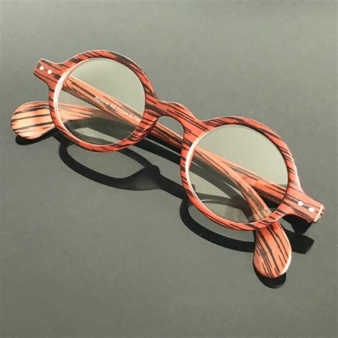 betsion vintage retro round amber tortoise eyeglass frame spectacles eyewear rx able in eyewear
