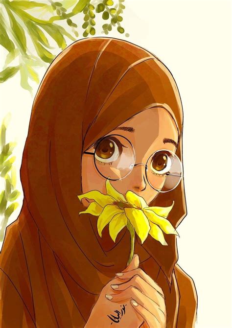 Islamic Anime Ilustrasi Karakter Wallpaper Kartun Anime Kawaii
