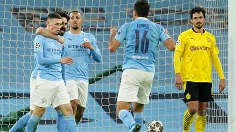 Borussia dortmund host manchester city with the tie in the balance after a strong display in manchester. Man City vs Dortmund: Foden gives Manchester City the edge against Borussia Dortmund - Champions ...