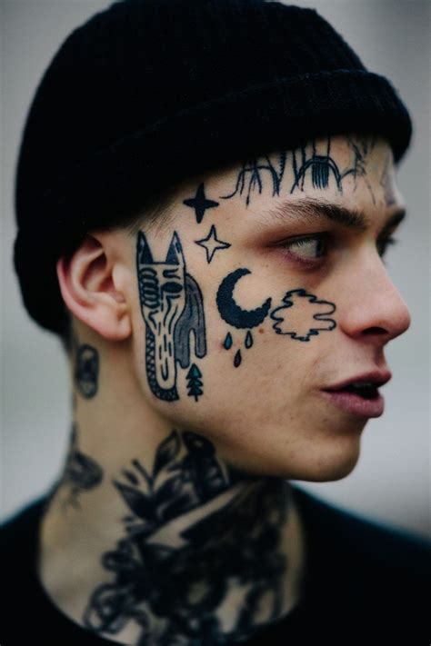 basics of man mens face tattoos face tattoos facial tattoos