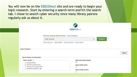 Ebscohost A Free Intuitive Online Research Platform And Reference