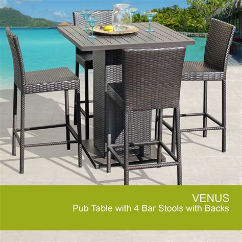 Outdoor pub table outdoor bar sets patio table outdoor chairs outdoor decor affordable outdoor furniture wicker dining set tempered glass table this outside furniture is certainly the quality modern outdoor furniture you can't miss. Outdoor Pub Table Set | Pub Table with Bar Stools