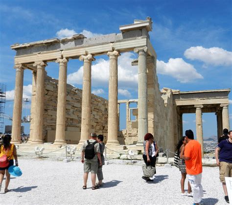 Temple Of Erechtheion Acropolis Of Athens Greece The Incredibly