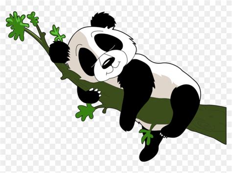 Panda Sleeping Clipart