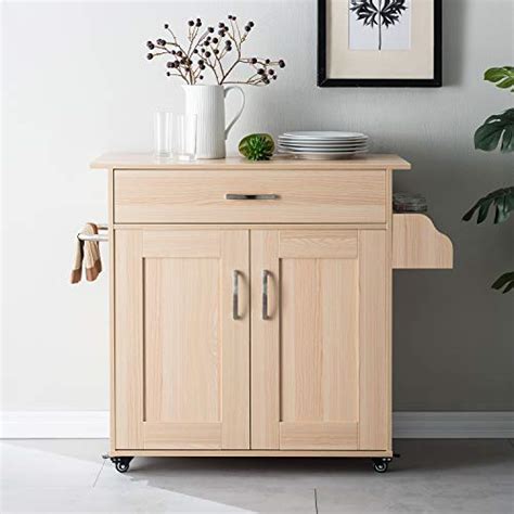 Cozy Castle Kitchen Island On Wheels Kitchen Cart Trolley With Storage