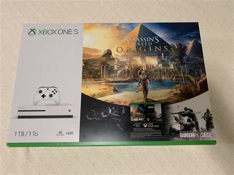 Microsoft Xbox One S 1tb Assassins Creed Origins Console Bundle White
