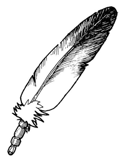 81 Feather Coloring Pages Free Fieltros Patiki