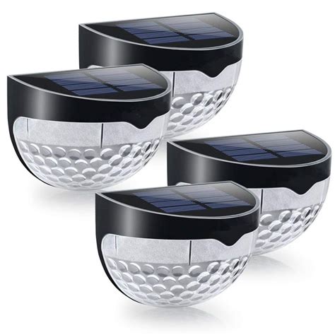 Solar wall lights outdoor, 6 pack solar deck lights led tungsten filament bulb vintage style lamp decorative solar fence lights for post patio yard porch and driveway, 3000k 4.2 out of 5 stars 36 1 offer from $29.96 Amazon Hot 6 Led Round Plastic Solar Fence Post Lights ...
