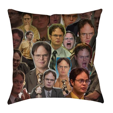 Dwight Schrute Photo Collage Pillowcase