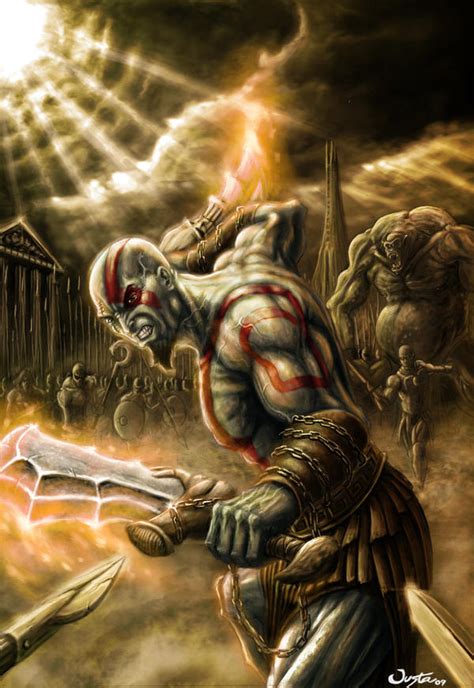 God Of War Kratos The Ghost By Artofjustaman On Deviantart