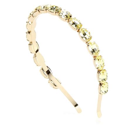 Dolce And Gabbana Crystal Embellished Hairband Goldener Haarschmuck