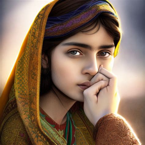 Alluring Portrait Of Afghan Girl Sharbat