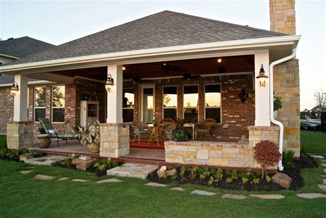 Patio Cover With Fireplace In Telfair Texas Custom Patios