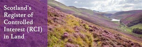 Scotlands Register Of Persons Holding A Controlled Interest In Land