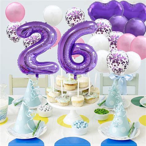 Buy Sweet 26th Birthday Balloon 26th Birthday Decorations Happy 26th