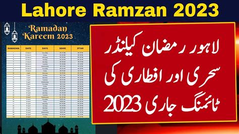 Ramadan Calendar 2023 Ramzan Ka Chand 2023 Ramzan 2023 2023