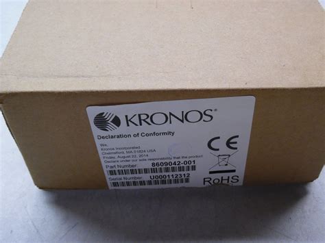 Kronos Touch Id Plus H3 H4 Intouch 9000 9100 Biometric Reader 8609042