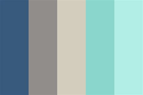 Blue Teal Neutral Color Palette Colorpalettes Colorschemes Design