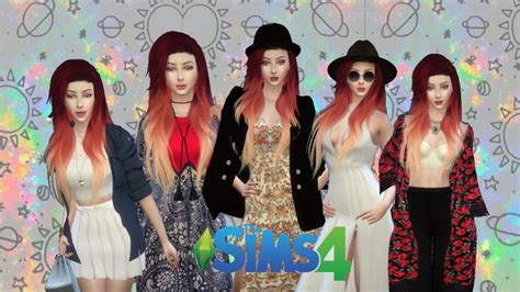 👠 The Sims 4 Create A Sim Lookbook Inspiration Boho 👠 Youtube