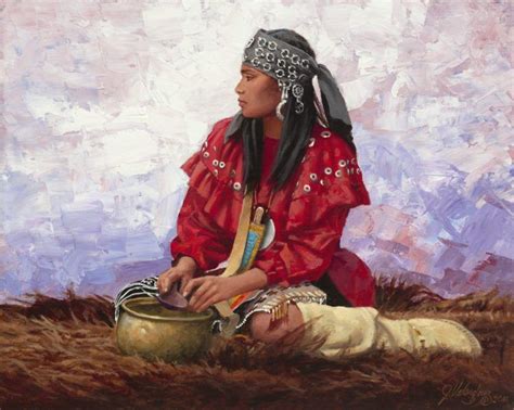 Huron Maiden By Joe Velazquez Indian Paintings Native American Art