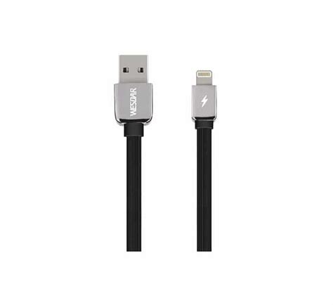 Wesdar T15 Lightning Charging Cable Black Mm