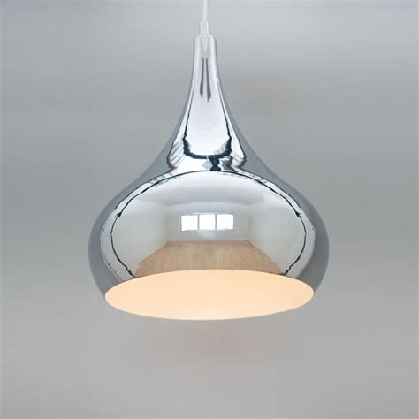 Large / oversized pendants 2,828 products. Modern Designer Teardrop Ceiling Pendant Light - Chrome - Large in 2020 | Ceiling pendant ...