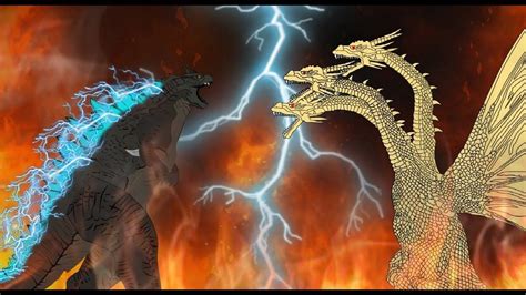 Godzilla Vs King Ghidorah Cartoons Battles Compilation 2018 Part 9