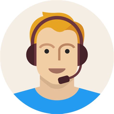 Avatar Male Support User Headset Man Young Icon Free Download