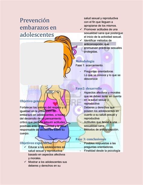 Folleto Prevencion Embarazos En Adolescentes By Nayis Barrera Issuu