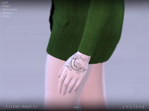 The Sims Resource Tattoo Moon N2